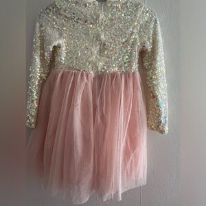 Cat & Jack long sleeve formal sequin dress